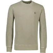 Lyle & Scott crewneck sweater groen katoen