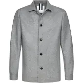 Profuomo overshirt grijs normale fit
