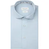 Profuomo Slim Fit Overhemd blauw, Effen