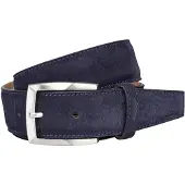 Lindenmann riem suede marine verstelbaar