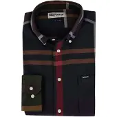 Barbour Overhemd 'Dunoon' navy / mokka / lichtbruin / vuurrood / wit