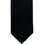 Profuomo stropdas zwart effen 100% zijde