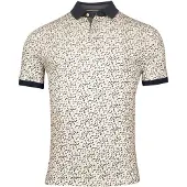 Baileys polo beige geprint 3 knoops fastener