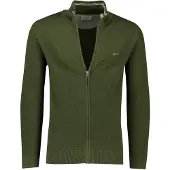 Gant vest groen met rits
