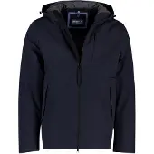 People of Shibuya jas donkerblauw waterafstotend polyester