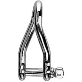 Barton Marine Stainless Twisted Harpsluiting Zilver 10 mm