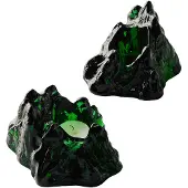 Kosta Boda The Rock waxinelichtjeshouder 91 mm Smaragd groen