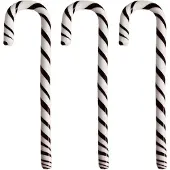 Kosta Boda Polka Stick Kerstdecoratie 17 Cm Pak Van 3 Wit/zwart - Kerstversiering Glas Black - 7092562