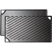 Lodge Logic dubbelzijdige grillplaat 42,5 x 24,1 cm gietijzer zwart