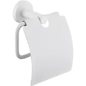 Best design White toiletrolhouder met klep wit mat