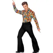 Widmann Zwarte disco broek heren