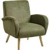 Beliani PLASSEN - Fauteuil - Groen - Polyester