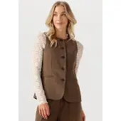 Ydence Dames Blazers Gilet Mellie - Bruin - Maat S