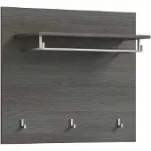 Furnilux Salsa garderobepaneel wit hoogglans MDF TZ rookzilver NB - 27x80x70cm