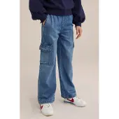 We fashion Cargo Pants Blue Size: 164 | Jeans Outlet | Unisex | Blauw