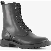 Harper leren dames veterboots zwart maat 36