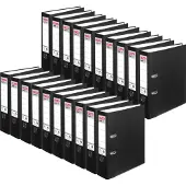 Herlitz maX,file protect Breed Ordner A4 80 mm Zwart 2 Ringen 5480801 Kunststof Reliëf Staand