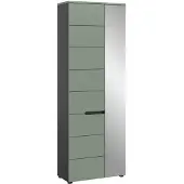 Furnilux Canu kledingkast Smoke Green NB Basaltgrijs NB - 37x65x190cm