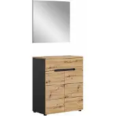 Furnilux Canu kledingkastcombinatie Artisan NB basaltgrijs NB - 37x80x190cm