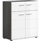 Furnilux Salsa schoenenkast wit hoogglans mdf tz rook nb