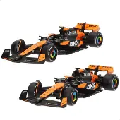 Bburago 78512 F1 2024 Mclaren Mcl38 Piastri &amp; Norris 1:43 Modelbouwkit Auto 2 Eenheden