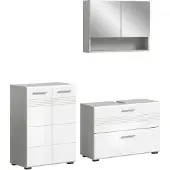 Furnilux Copa badkamercombinatie hoogglans mdf tz lichtgrijs nb