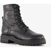 Harper leren dames veterboots zwart maat 42