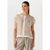 Access Dames Tops & T-shirts 53-2098-249 - Ecru - Maat 34