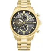 Police Analoog horloge goud
