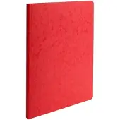 Exacompta 50x Map met gerilde rug in glanskarton 400g/m2 - 24x32cm - Rood - 11509H