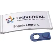 Avery Zweckform POL35MA66-20DR Naambordjes 80 x 34 mm, roestvrijstalen look, magnetisch, 16 bordjes