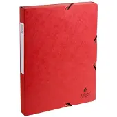 Exacompta Archiefdoos 50305E Rood Gewafeld glanskarton 25 x 33 cm 8 Stuks