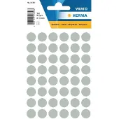 Herma Multipurpose-etiketten, Ø 13 mm, rond grijs, permanent hechtend, om met de hand - 10 stuks