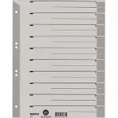 Leitz Scheidingsbladen 1652 karton a4 230gr grijs
