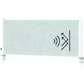 MAUL bureauverdeler MAULconnecto Uplight, L 1200 x H 500 mm, LED-verlichting, wit