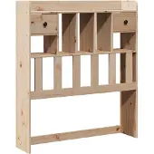 vidaXL Hoofdbord met opbergruimte 75 cm massief grenenhout