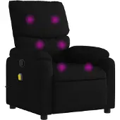 vidaXL Massagestoel met zwarte stof