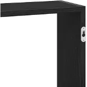 vidaXL Wandplank Zwart Eiken 159x18x66 cm Bewerkt Hout