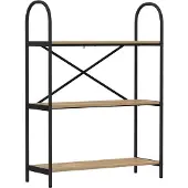 vidaXL Boekenplank 3-laags 80 x 30 x 109 cm Bewerkt hout Artisan Eiken