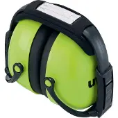 Uvex Oorkappen K2, traagschuim, SNR 31 dB, EN 352-1, plooibaar & gevoerde hoofdband, neonlimoen,