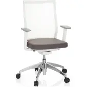 Hjh OFFICE ASPEN WHITE - Professionele bureaustoel Grijs / Wit