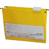 Eichner hangmappen, voor formaten tot A4, pvc, 10 stuks, geel