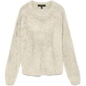 Vero Moda Vmpuff ls o-neck pullover boo beige