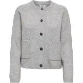 ONLY Gebreid vest 'ONLPiemonte' lichtgrijs