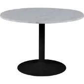 Actona Marble Eettafel Marmer - Ø 110 cm - Wit/Zwart