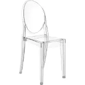 Kartell Victoria Ghost stapelbare stoel transparant
