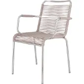Fiam Mya armstoel aluminium Taupe