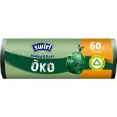 Swirl Vuilniszak 60 l Zwart 8 Rollen