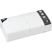 Papstar Papieren Servetten, 33 x 33 cm, 2 Laags, 1/4 Vouw, Wit