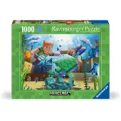 Ravensburger legpuzzel Minecraft Mosaic 1000 stukjes karton.